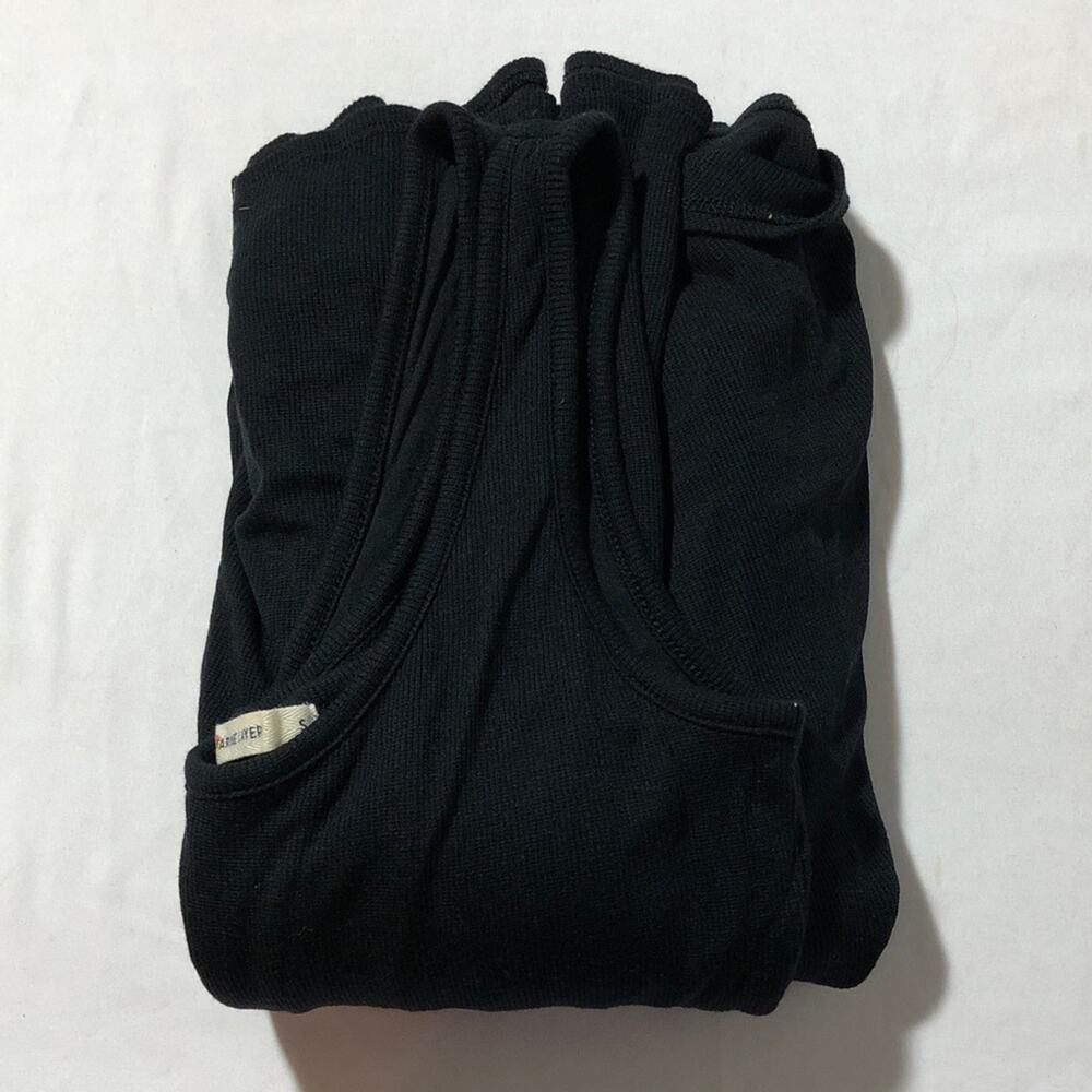 Marine layer Lexi rib sun-in scoop neck dress black S modal stretchy minimalist - Picture 13 of 13